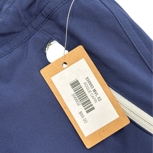 Title Nine Nimblene Rogue Capri Crop Hiking Pants Navy Blue Womens Size 2 NEW - Picture 4 of 8